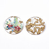 Transparent Epoxy Resin Pendants KY-S163-138-3