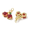 Cherry Brass Micro Pave Cubic Zirconia Pendants KK-L237-021G-01-2