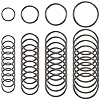 SOFPLATE 40Pcs 4 Styles Zinc Alloy Linking Rings FIND-SP0002-79B-1