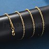 304 Stainless Steel Rope Chain Necklaces NJEW-L167-06B-G-4