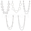 WADORN 5Pcs 5 Style Iron & Alloy Decorative Bag Chains DIY-WR0002-31-1