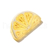 Electroplate UV Plating Opaque Fruit Resin Cabochons CRES-U004-03H-2