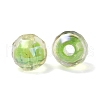 UV Plating Transparent Acrylic European Beads OACR-F004-03B-3