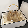 WADORN 2Pcs Alloy Bucket Bag Drawstring Chains DIY-WR0003-08G-5