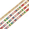 Brass Rhinestone Strass Chains CHC-WH0015-01G-1