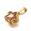 304 Stainless Steel Rhinestone Pendants STAS-M109-07G-3