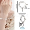 Beebeecraft 20Pcs 925 Sterling Silver Spring Ring Clasps STER-BBC0005-46S-2