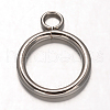 Tarnish Resistant Ring 304 Stainless Steel Pendants STAS-F075-P17B-1