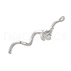 Brass Pave Cubic Zirconia pendants KK-Q048-10P-2