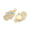 Brass Micro Pave Cubic Zirconia Pendants KK-T070-69-2