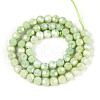 Electroplate Glass Beads Strands EGLA-T021-6mm-15-10-2