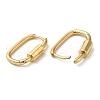 Rack Plating Brass Oval Hoop Earrings for Women EJEW-Z019-06G-2
