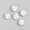 Paint Sprayed Shell Pearl Beads BSHE-I010-06-1