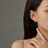 Non-Tarnish 304 Stainless Steel Stud Earrings for Women UB4364-1-3