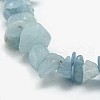 Natural Aquamarine Chip Beads Strands X-G-L154-19-2