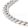 Non-Tarnish 304 Stainless Steel Cuban Link Chains Bracelet for Men Women STAS-E001-06P-2
