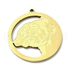 201 Stainless Steel Pendants STAS-R118-04G-1