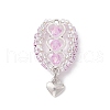 Glass Seed Beaded Hot Air Balloon Pendants PALLOY-MZ00662-03-1
