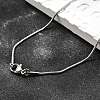 Tarnish Resistant 304 Stainless Steel Snake Chain Necklaces STAS-M174-018P-A-1