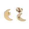PVD Vacuum Plating 304 Stainless Steel Stud Earrings for Women EJEW-A048-46H-G-2