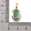 Natural Amazonite Faceted Oval Pendants KK-F899-03B-G-3