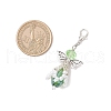 Angel Handmade Glass Pearl Beaded Pendants Decorations HJEW-JM03405-3