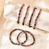 Natural Rhodonite Stretch Bracelets BJEW-JB04557-01-5
