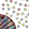 GOMAKERER 30Pcs 6 Colors Evil Eye Alloy Glass Cabochons MRMJ-GO0001-03-1