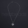 Non-Tarnish 201 Stainless Steel Pendant Necklaces NJEW-S105-JN564-40-1-2