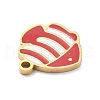 304 Stainless Steel Enamel Charms STAS-R169-04B-G-2