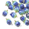 Handmade Flower Epoxy Resin Pendants KY-S163-103A-3