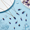 HOBBIESAY 32Pcs 2 Colors Natural Amethyst Pendants PALLOY-HY0001-05-4