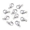 Tarnish Resistant 304 Stainless Steel Lobster Claw Clasps X-STAS-F182-01P-A-2