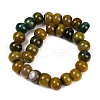 Dyed Natural Agate Beads Strands G-U030-A01-04-3