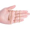 Brass Cable Chains Necklace Making MAK-PH0004-15-3
