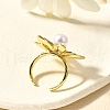 Brass Cuff Rings for Women RJEW-Q008-05G-5