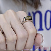 Buddhist Six-word Mantra Brass Finger Rings FS-WGF33C4-01-4