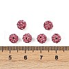 Polymer Clay Rhinestone Beads RB-H284-6MM-Half-209-2