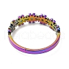 Ion Plating(IP) 304 Stainless Steel Flower Adjustable Ring for Women RJEW-M149-37RC-2