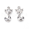 304 Stainless Steel Pendants STAS-N0014-09P-1