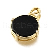 Brass Micro Pave Cubic Zirconia Pendants KK-S523-16G-B-2