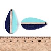 Opaque Resin & Wood Pendants RESI-T057-72A-3