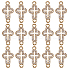 SUNNYCLUE 50Pcs Alloy Pave Crystal Rhinestone Connector Charms FIND-SC0011-33-1