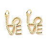 Brass Pendants KK-P208-07G-RS-2
