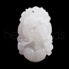 Natural White Jade Carved Pendants G-S384-01K-1