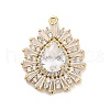 Brass Pendants KK-V006-01G-08-2