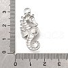 304 Stainless Steel Pave Natural White Shell Pendants STAS-C122-21D-02P-3