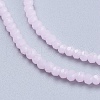 Imitation Jade Glass Beads Strands GLAA-F078-C01-3