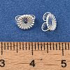 Brass Earring Nuts KK-K383-25B-S-3