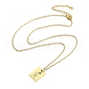 Birthday Flower 304 Stainless Steel Pendant Nacklaces For Women STAS-S124-03G-09-2